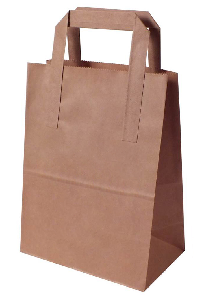 外平提手纸袋, 平坦的手提袋, 零售商购物袋, 取出袋子供应 